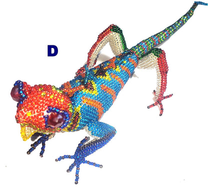 Czech Glass Hand Beaded Iguana Lizard Alligator Turtle Frog Ornament