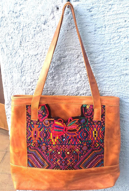 Authentic Leather Handwoven Tote SHOPPING BAG