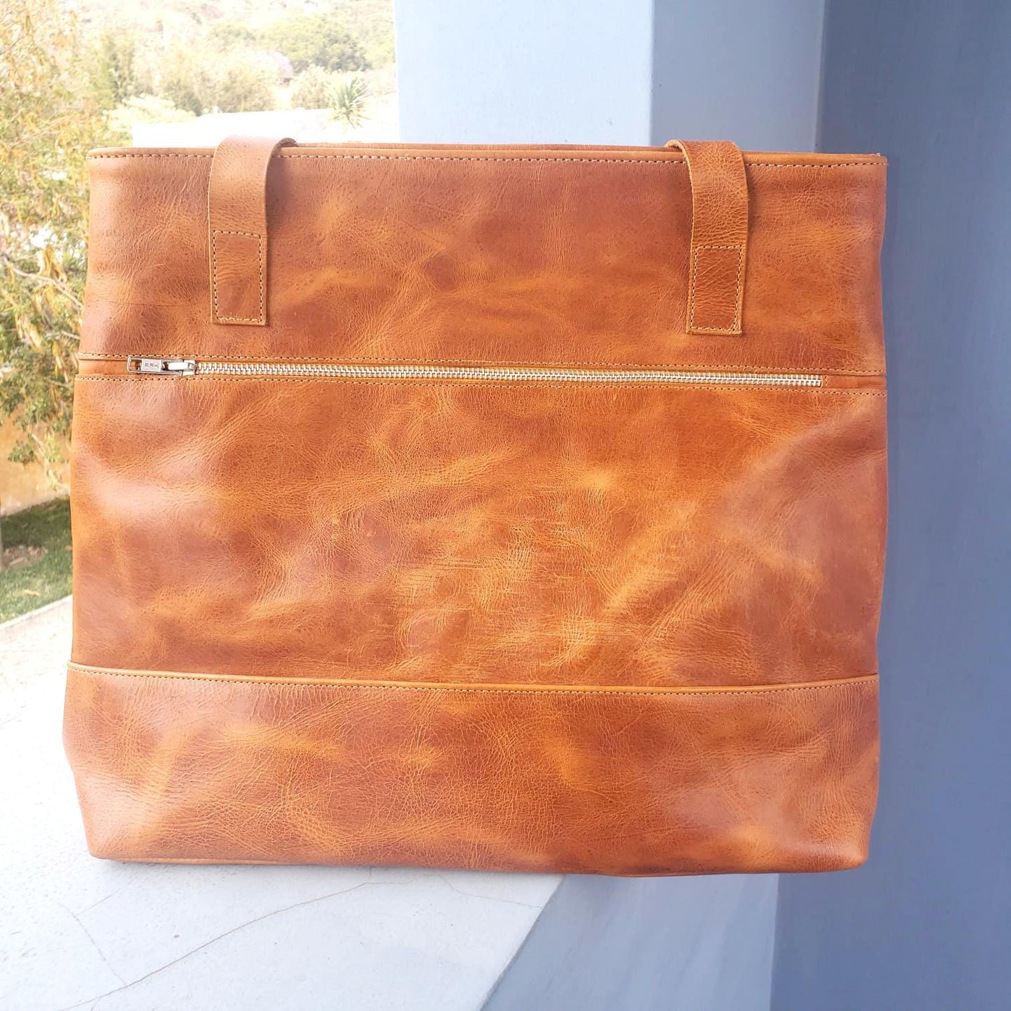 Authentic Leather Handwoven Tote SHOPPING BAG