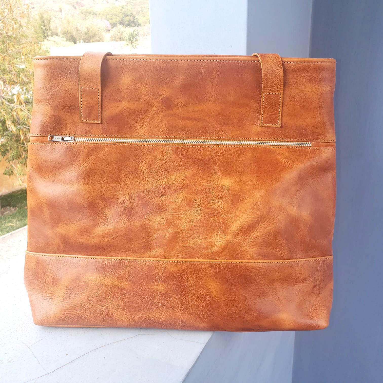 Authentic Leather Handwoven Tote SHOPPING BAG