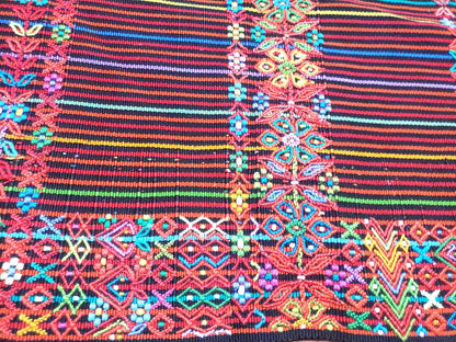 Vintage Handwoven Cotton Aguacatan Guatemalan textile fabric per yard