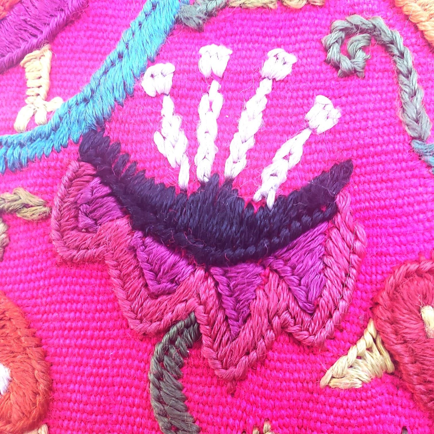 Guatemalan hand-embroidery - SANTIAGO ATITLAN - pillow cushion COVER 14x14