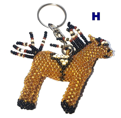 Beaded Horse Ornament: Czech Glass Beads, Handmade Guatemalan Gift