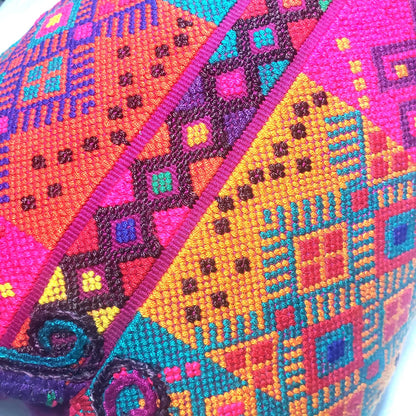 Magento Cotton Pillow, Geometric Pattern cover, Rectangle 10.5x16 inches case
