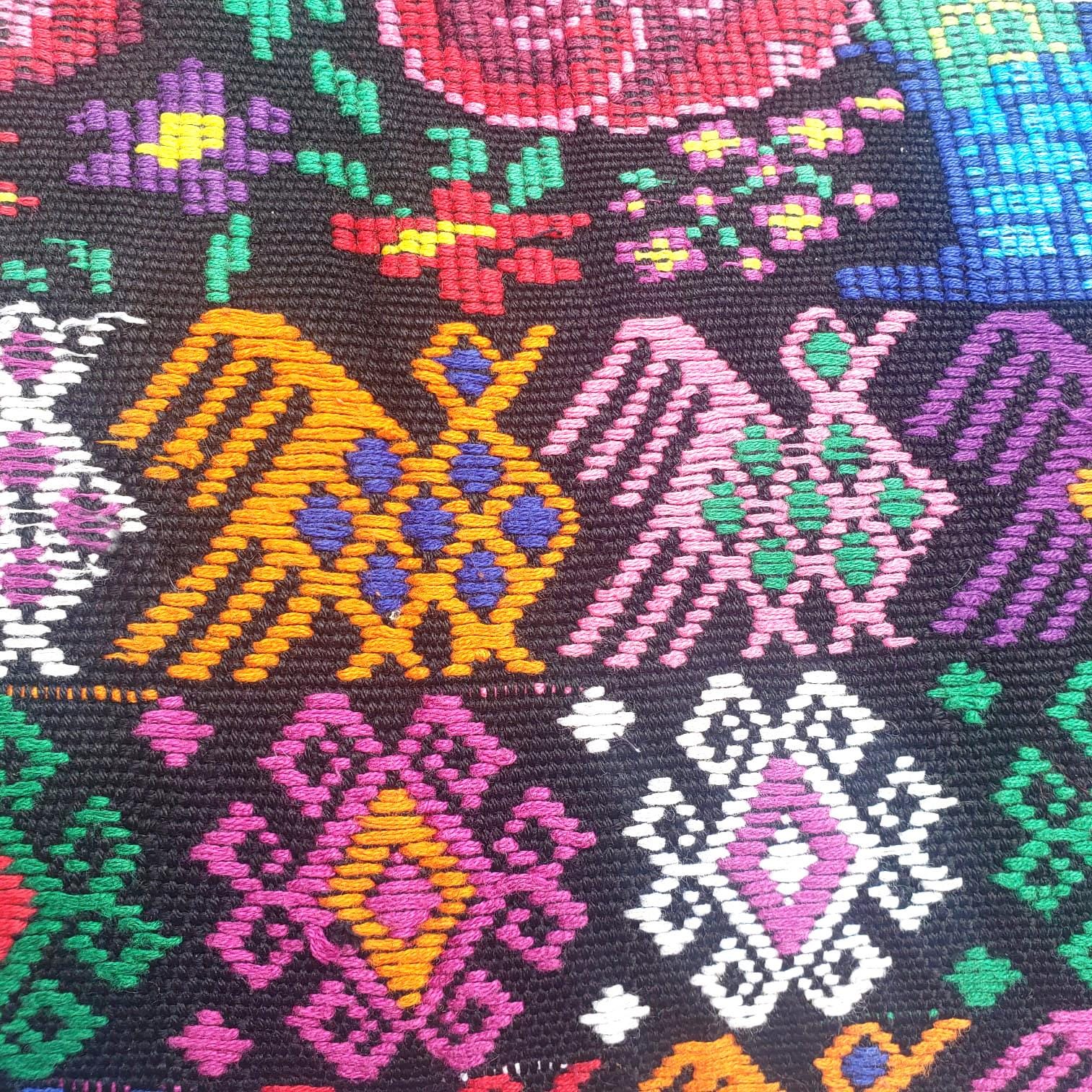 Cotton Guatemala hand pillow cover -Comalapa Huipil- 14x18 16x16 17x17 18x18