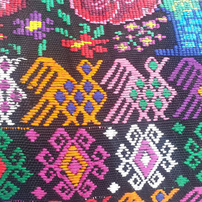 Cotton Guatemala hand pillow cover -Comalapa Huipil- 14x18 16x16 17x17 18x18