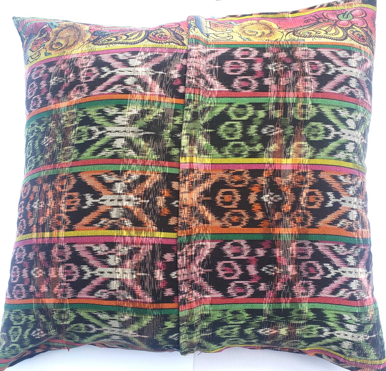 Cotton Guatemala hand pillow cover -Comalapa Huipil- 14x18 16x16 17x17 18x18