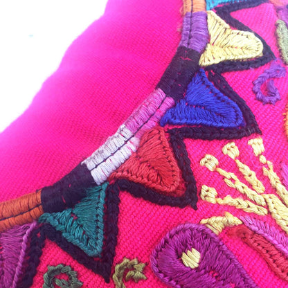 Guatemalan hand-embroidery - SANTIAGO ATITLAN - pillow cushion COVER 14x14