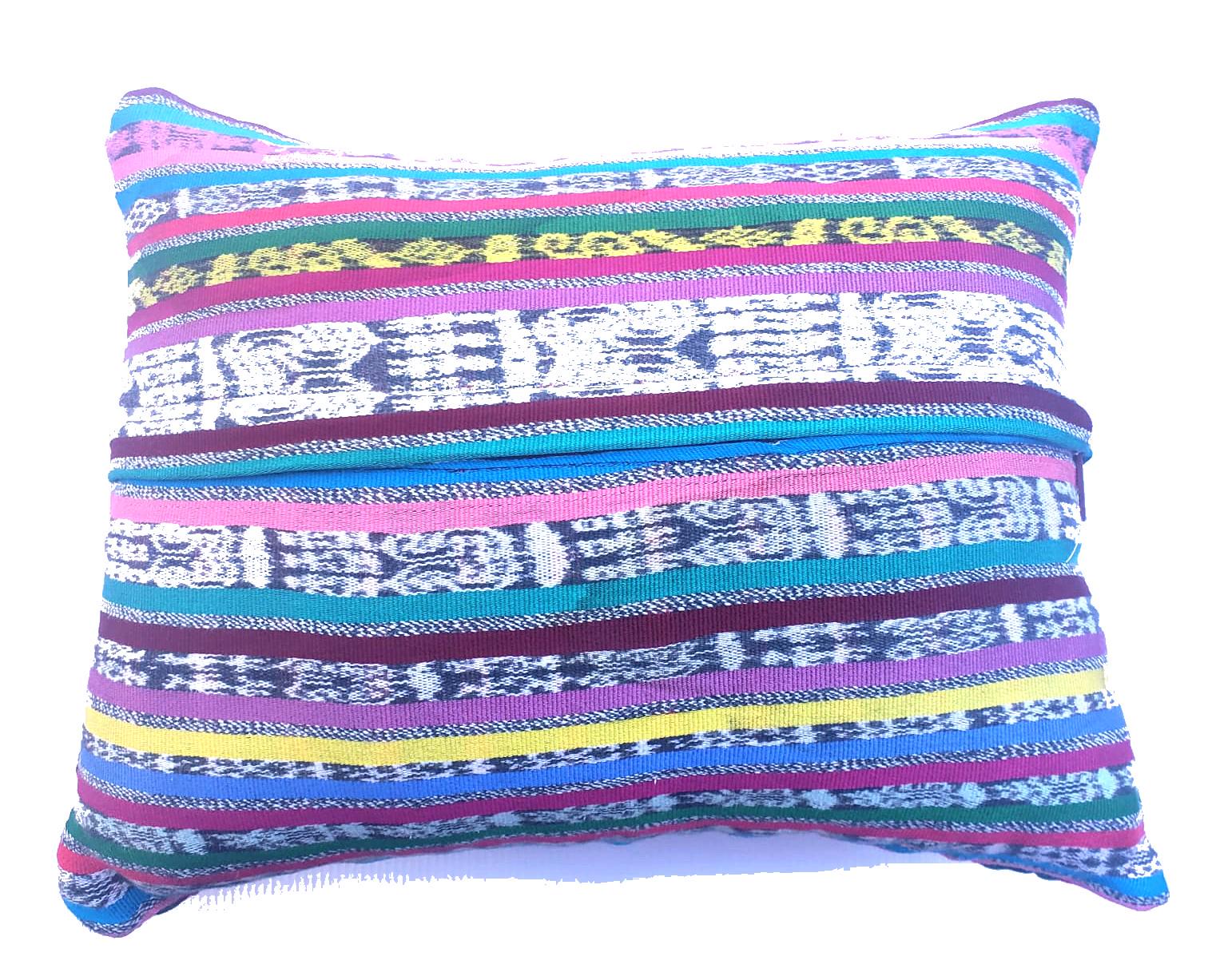 Guatemalan hand-embroidery - SANTIAGO ATITLAN - pillow cushion COVER 14x14