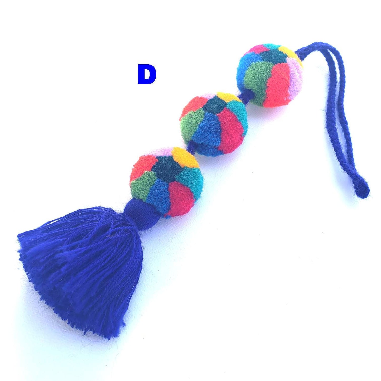 Guatemalan Handmade Wool POM TASSEL Hanging