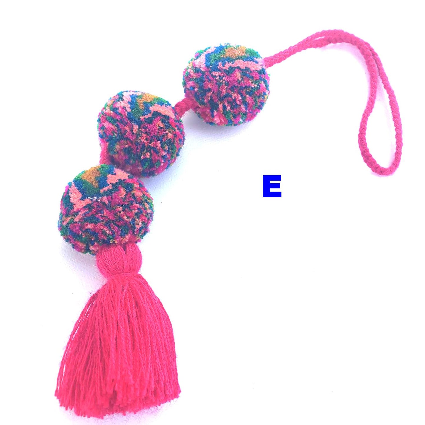 Guatemalan Handmade Wool POM TASSEL Hanging