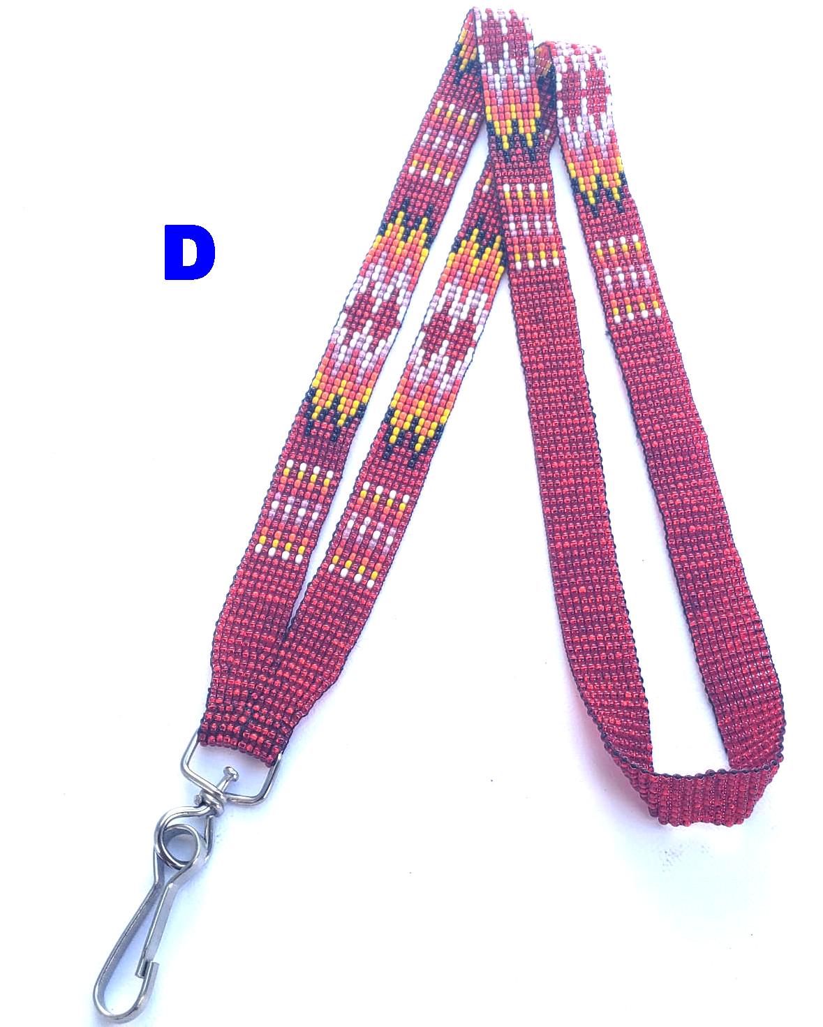 Czech glass beaded TRIBAL Fusion Lanyard