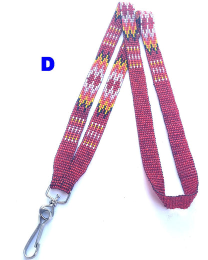 Czech glass beaded TRIBAL Fusion Lanyard