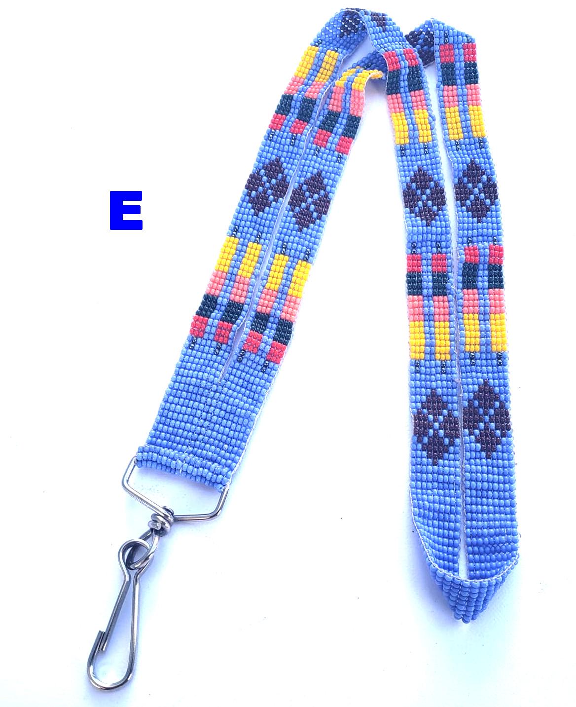 Czech glass beaded TRIBAL Fusion Lanyard