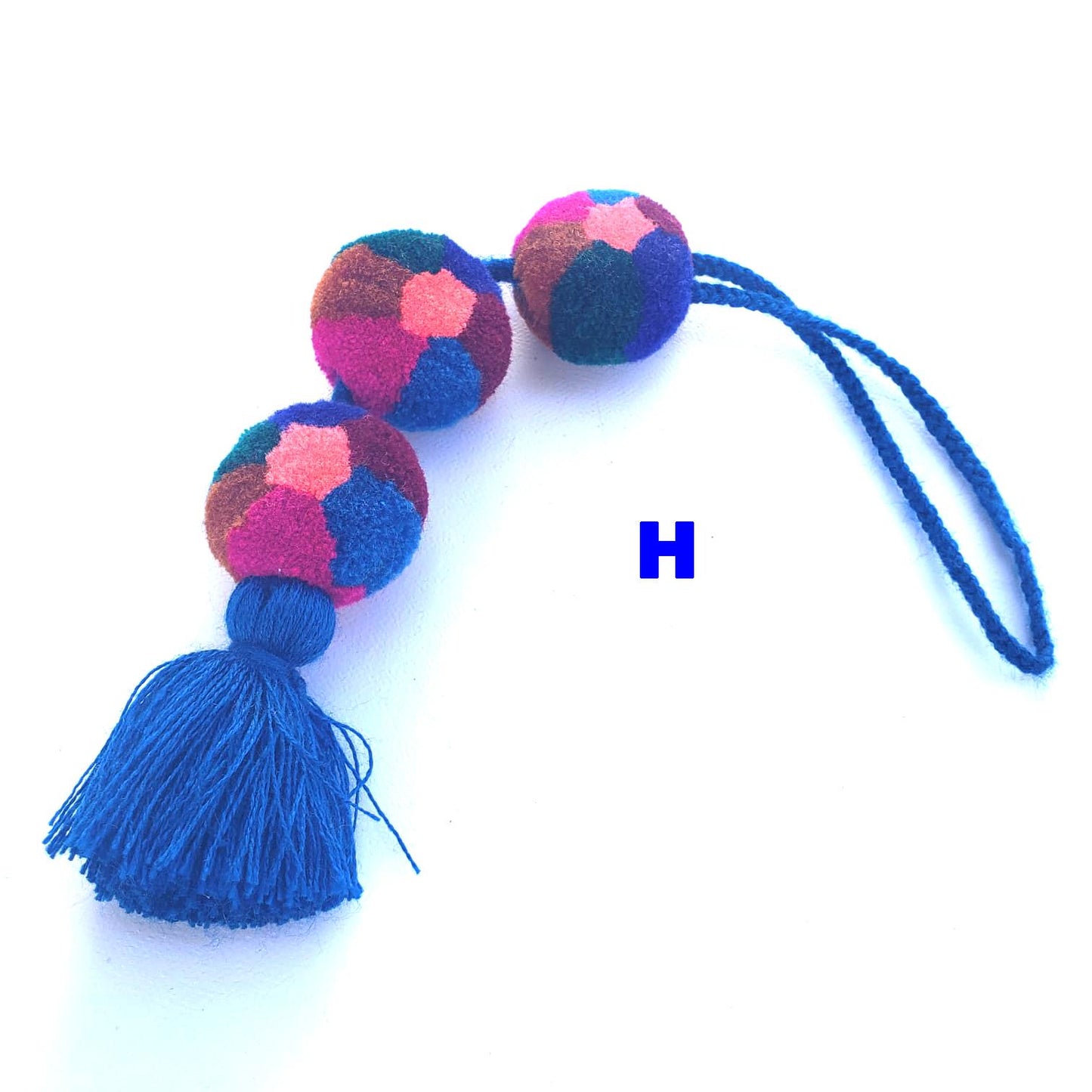 Guatemalan Handmade Wool POM TASSEL Hanging