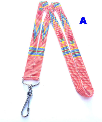 Czech glass beaded TRIBAL Fusion Lanyard