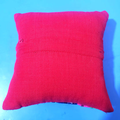 MINI Guatemala Pillow, PARROT Family Artistic Cushion 8x8, Birds Pillow Case