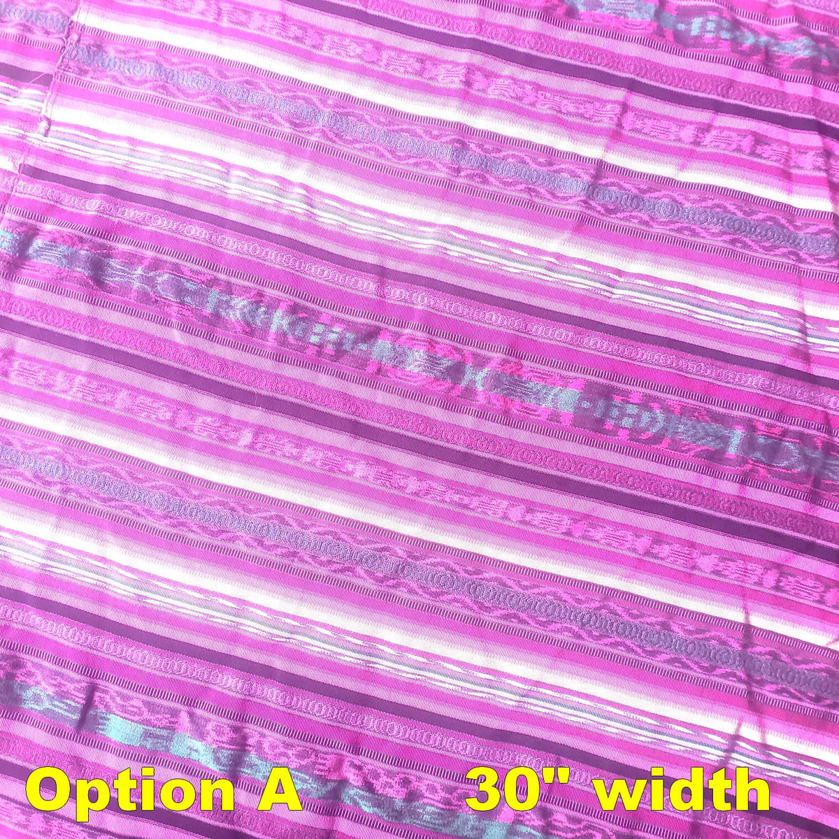 Guatemalan Unique Vintage IKAT SILK Fabric Per YARD- Hand Woven Ethnic Textile -