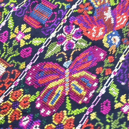 New Unique Guatemala Handmade Weaved Cotton Multicolor ZUNIL DOVES Corte -Fabric per Yard-
