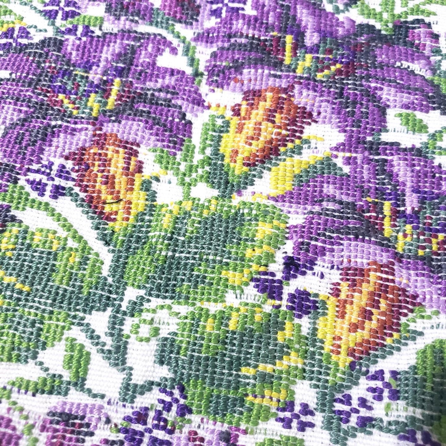 Handmade Weaved WHITE Cotton Huipil, "Mayan Floral" Style, TECPAN Tunique