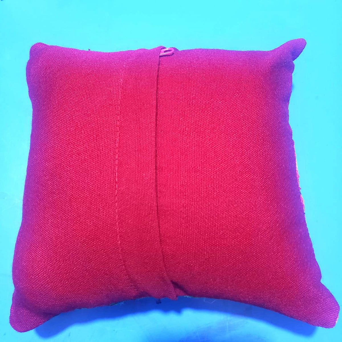 MINI Guatemala Pillow, PARROT Family Artistic Cushion 8x8, Birds Pillow Case
