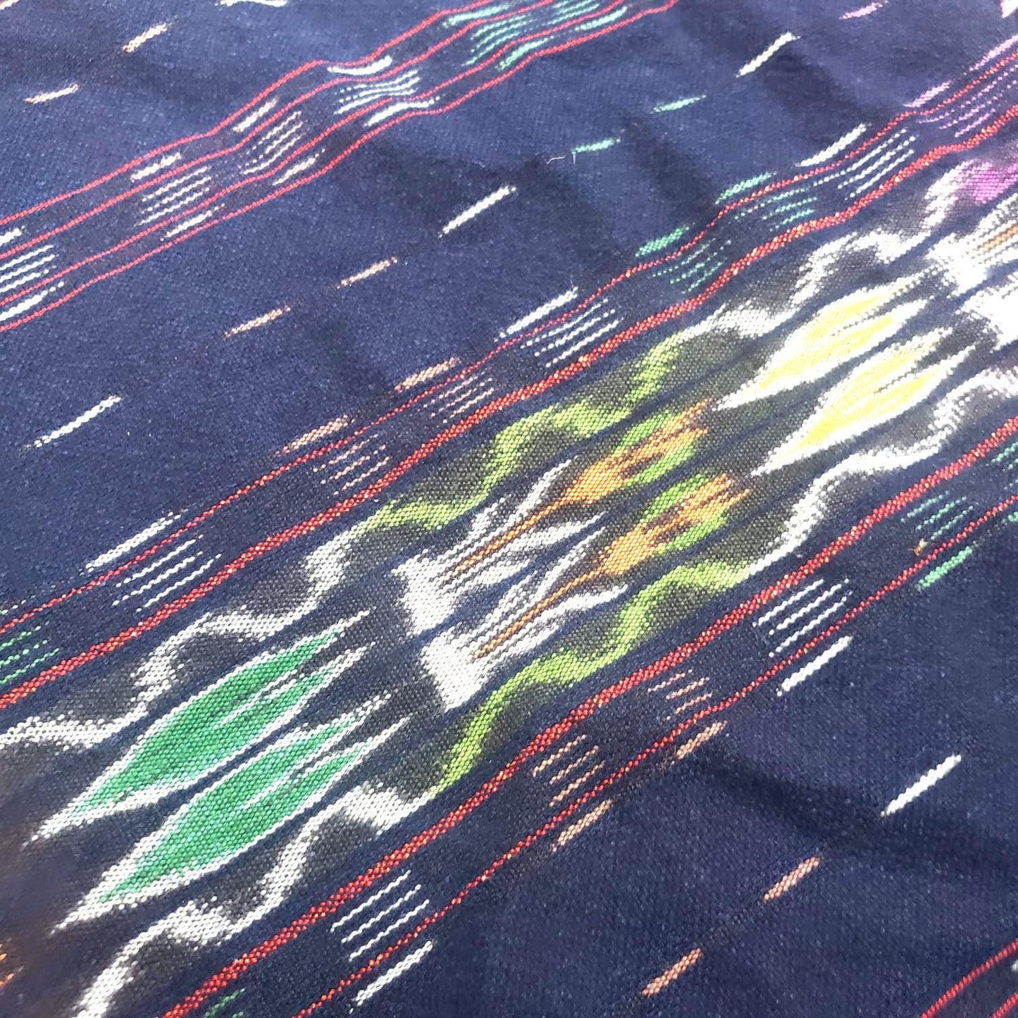 INDIGO Artisan Elegance TABLECLOTH, Embroidered Nahuala Heritage Table Cover, Vibrant Threads Dining Cloth