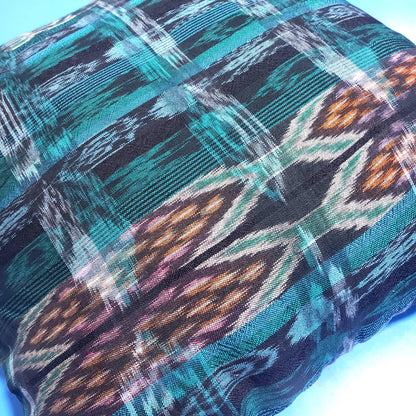 Cotton Handmade IKAT PILLOW Case CUSHION Cover -18x18- 20x20 Customizable Sizes