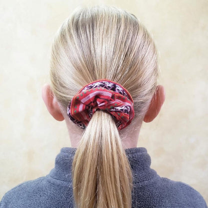 Set of 3 Vibrant Artisan-Made Fabric SCRUNCHIES | Ethically Made Hair Ties