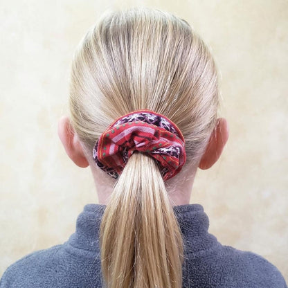 Set of 3 Vibrant Artisan-Made Fabric SCRUNCHIES | Ethically Made Hair Ties