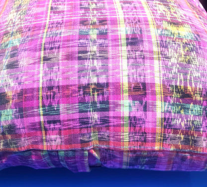 Cotton Handmade IKAT PILLOW Case CUSHION Cover -18x18- 20x20 Customizable Sizes