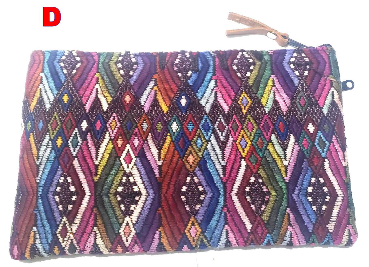Guatemalan UPCYCLED huipil PURSE, Make Up Bag, HUIPIL Pouch
