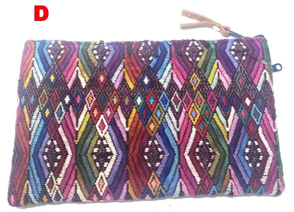 Guatemalan UPCYCLED huipil PURSE, Make Up Bag, HUIPIL Pouch