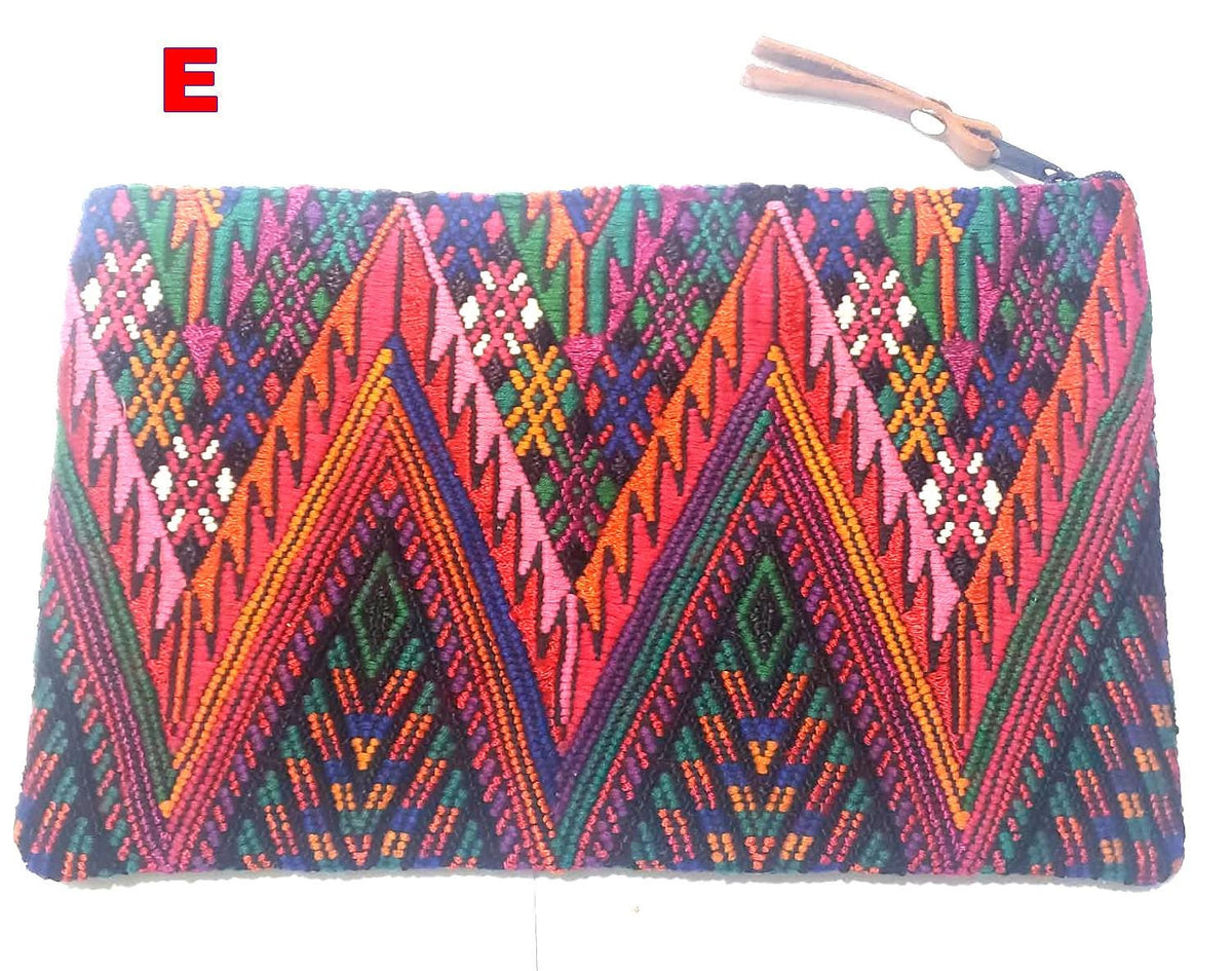 Guatemalan UPCYCLED huipil PURSE, Make Up Bag, HUIPIL Pouch
