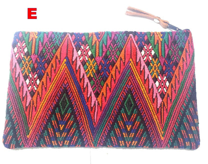 Guatemalan UPCYCLED huipil PURSE, Make Up Bag, HUIPIL Pouch