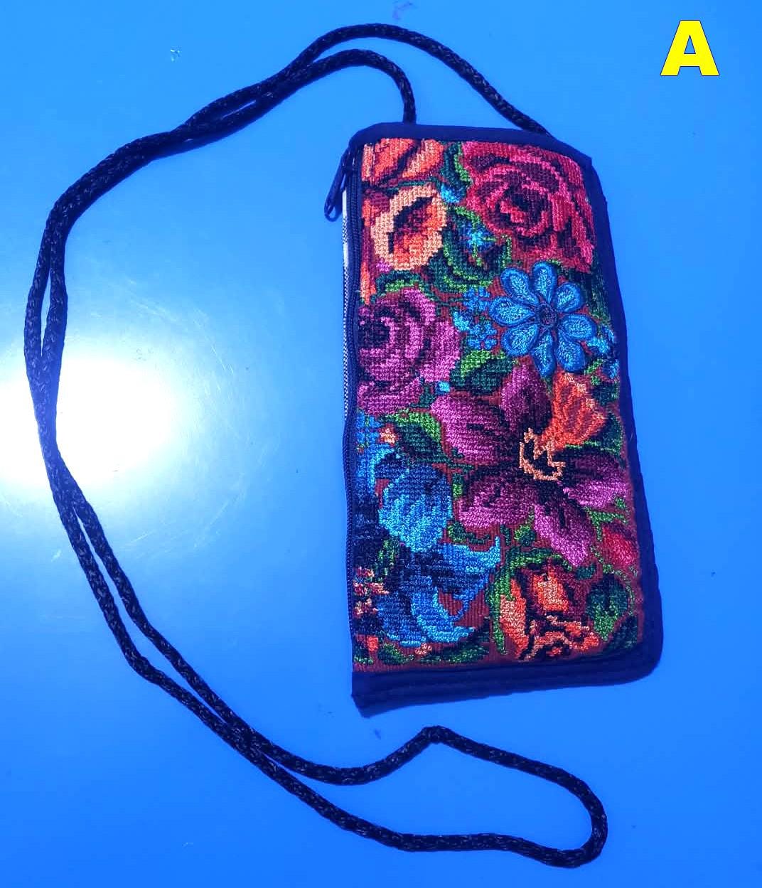 Guatemalan Upcycled hUIPIL CASE for SUNGLASSES purse