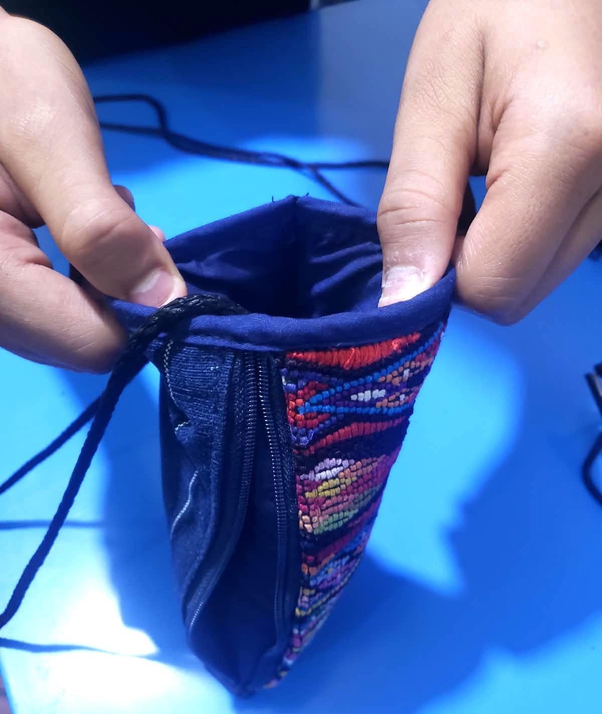 Guatemalan Upcycled hUIPIL CASE for SUNGLASSES purse