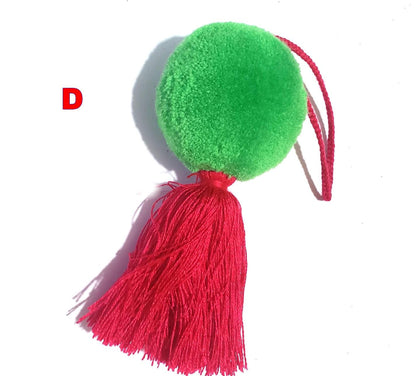 Guatemalan Handmade Wool POM TASSEL Hanging