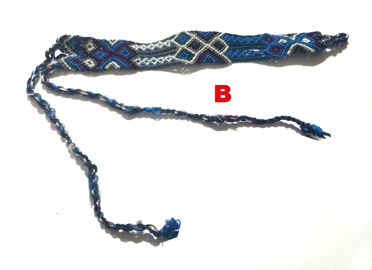 Macrame SILK COLORFUL TRIBAL cotton friendship bracelet