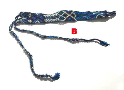 Macrame SILK COLORFUL TRIBAL cotton friendship bracelet