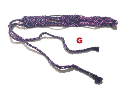 Macrame SILK COLORFUL TRIBAL cotton friendship bracelet