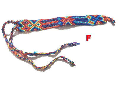 Macrame SILK COLORFUL TRIBAL cotton friendship bracelet