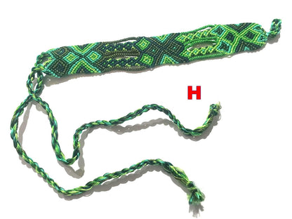 Macrame SILK COLORFUL TRIBAL cotton friendship bracelet