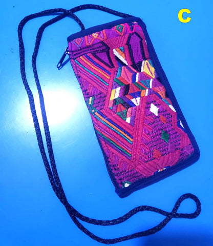 Guatemalan Upcycled hUIPIL CASE for SUNGLASSES purse