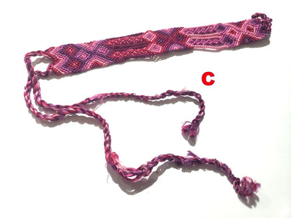 Macrame SILK COLORFUL TRIBAL cotton friendship bracelet