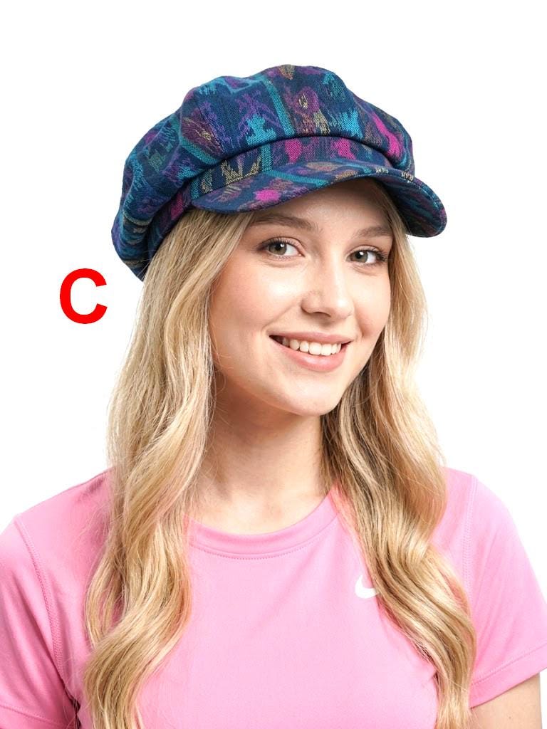 Women Baseball CAP For Female, Cotton HATS Casual boina, Women's Caps, IKAT Pattern