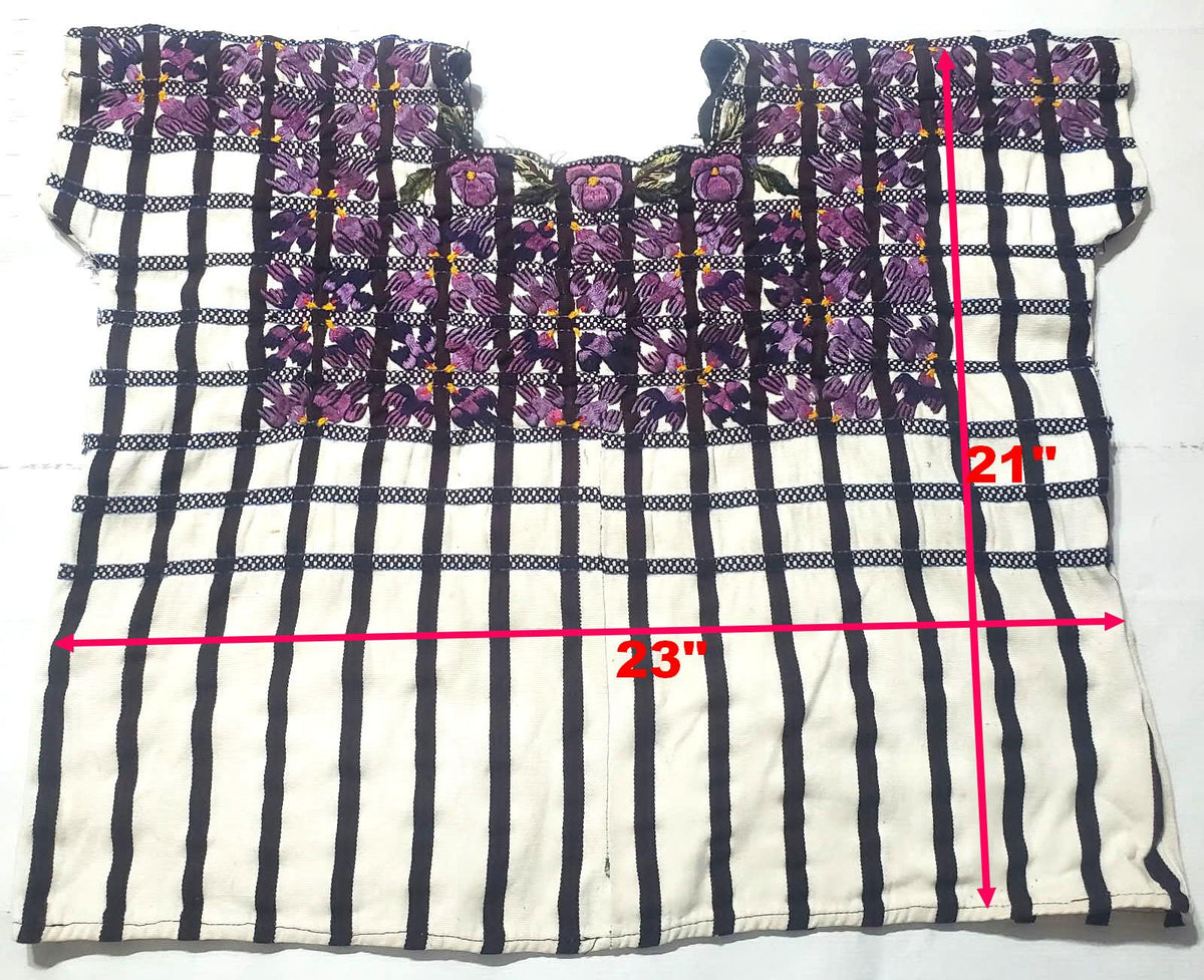 Vintage WHITE Handmade Embroidered BIRDS Santiago Atitlan Huipil Cotton Wall Decor Tapestry
