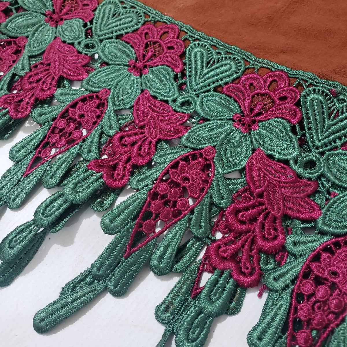 Hand Embroidered Brown Mexican Huipil Top - Traditional Guatemalan Floral Blouse from San Juan Chamelco - Boho Folk Embroidered Cotton Shirt