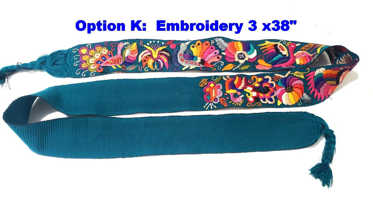 Vintage Guatemalan fajas -handmade embroidered belts-