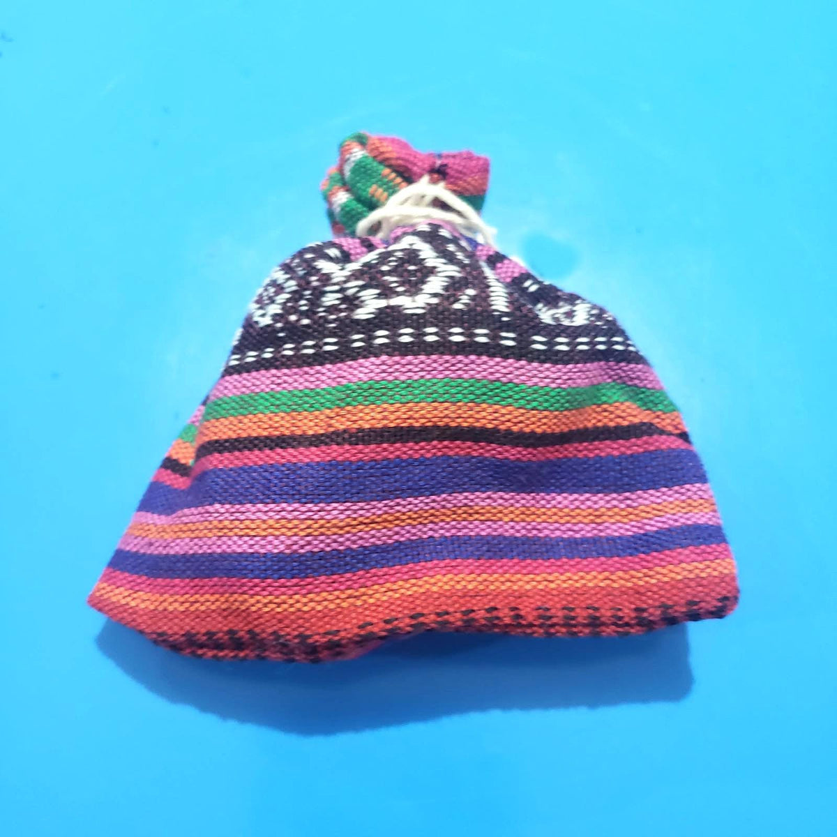 Guatemalan Artisans Two Inches 6 WORRY DOLLS in a POUCH Available In Multiple Options - Woven Fabric Clothing Traditional Dolls