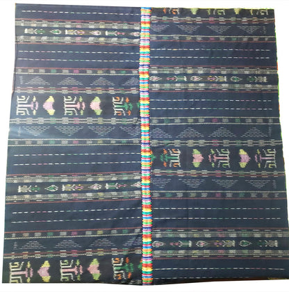 INDIGO Artisan Elegance TABLECLOTH, Embroidered Nahuala Heritage Table Cover, Vibrant Threads Dining Cloth
